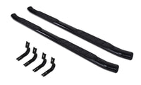 Go Rhino - 67049B - 415 Series SideSteps (Cab-Length) - Black With Plastic End Caps