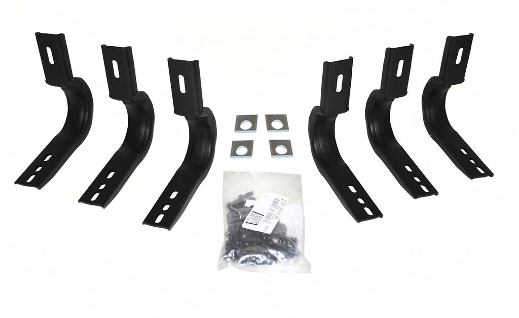 Go Rhino 6840456 - Brackets For 6" OE Xtreme Wheel-to-Wheel SideSteps - Black Powder Coat
