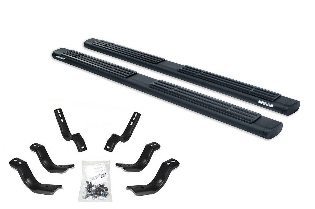 Go Rhino - 686443280T - 6" OE Xtreme Side Steps With Mounting Brackets Kit - Textured Black