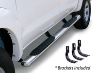 Go Rhino 684449980PS - 4" OE Xtreme SideSteps With Mounting Bracket Kit - Polished Stainless Steel