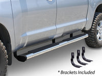 Go Rhino - 686418080CC - 6in OE Xtreme Composite SideSteps Kit - 80in Long Chrome + Brackets - Chrome