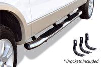 Go Rhino - 685443280CC - 5" OE Xtreme Composite Side Steps With Mounting Brackets Kit - Chrome - Chrome