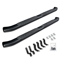 Go Rhino - 685443280CB - 5" OE Xtreme Composite Side Steps With Mounting Brackets Kit - Black - Black