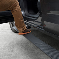 Go Rhino 20412687PC - E1 Electric Running Boards With Mounting Brackets - Textured Black