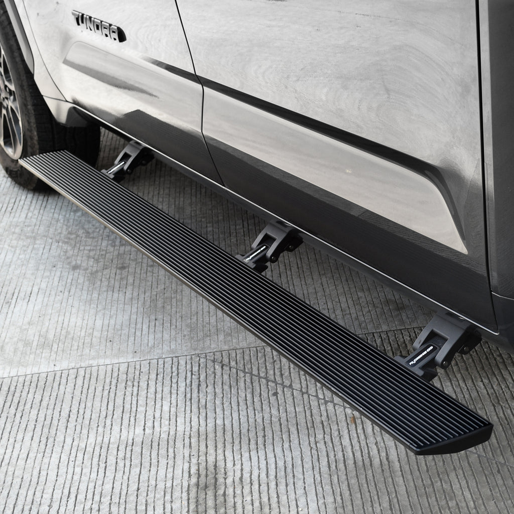 Go Rhino 20443587PC - E1 Electric Running Boards With Mounting Brackets - Textured Black