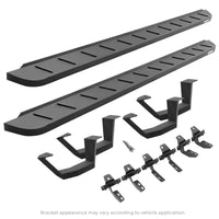 Go Rhino - 6343068020PC - RB10 Running Boards With Mounting Brackets & 2 Pairs Of Drop Steps Kit - Textured Black