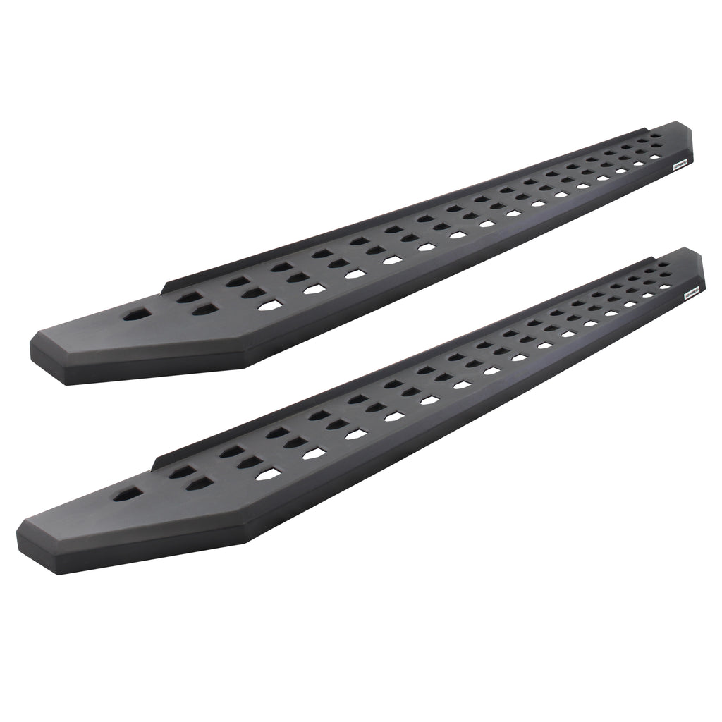 Go Rhino 6944397320PC - RB20 Running Boards - Complete Kit: RB20 Running Board + Brackets + 2 Pair RB20 Drop Steps - Protective Bedliner Coating