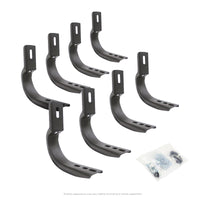 Go Rhino 6840436 - OE Xtreme Wheel To Wheel Side Steps - Mounting Brackets Only - Black Powder Coat