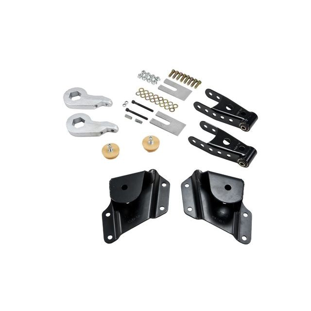 BELLTECH 654 LOWERING KITS  Front And Rear Complete Kit W/O Shocks 2005-2006 Chevrolet Silverado/Sierra (Std Cab w/ Factory Front Torsion bar) 1 in. or 2 in. F/4 in. R drop W/O Shocks
