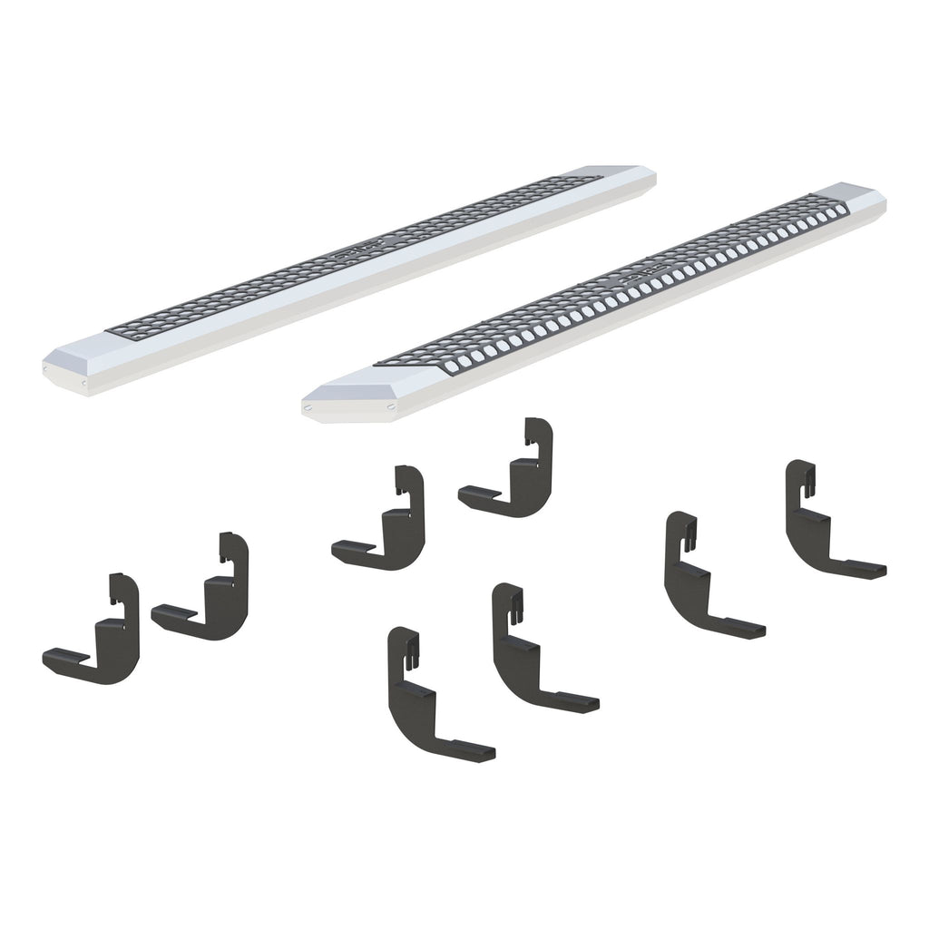 AdvantEDGE 5-1/2" x 91" Chrome Aluminum Side Bars Select Silverado Sierra Crew