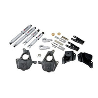 BELLTECH 656SP LOWERING KITS  Front And Rear Complete Kit W/ Street Performance Shocks 2005-2006 Chevrolet Silverado/Sierra (Std Cab w/ Factory Front Torsion bar) 3 in. or 4 in. F/4 in. R drop W/ Street Performance Shocks