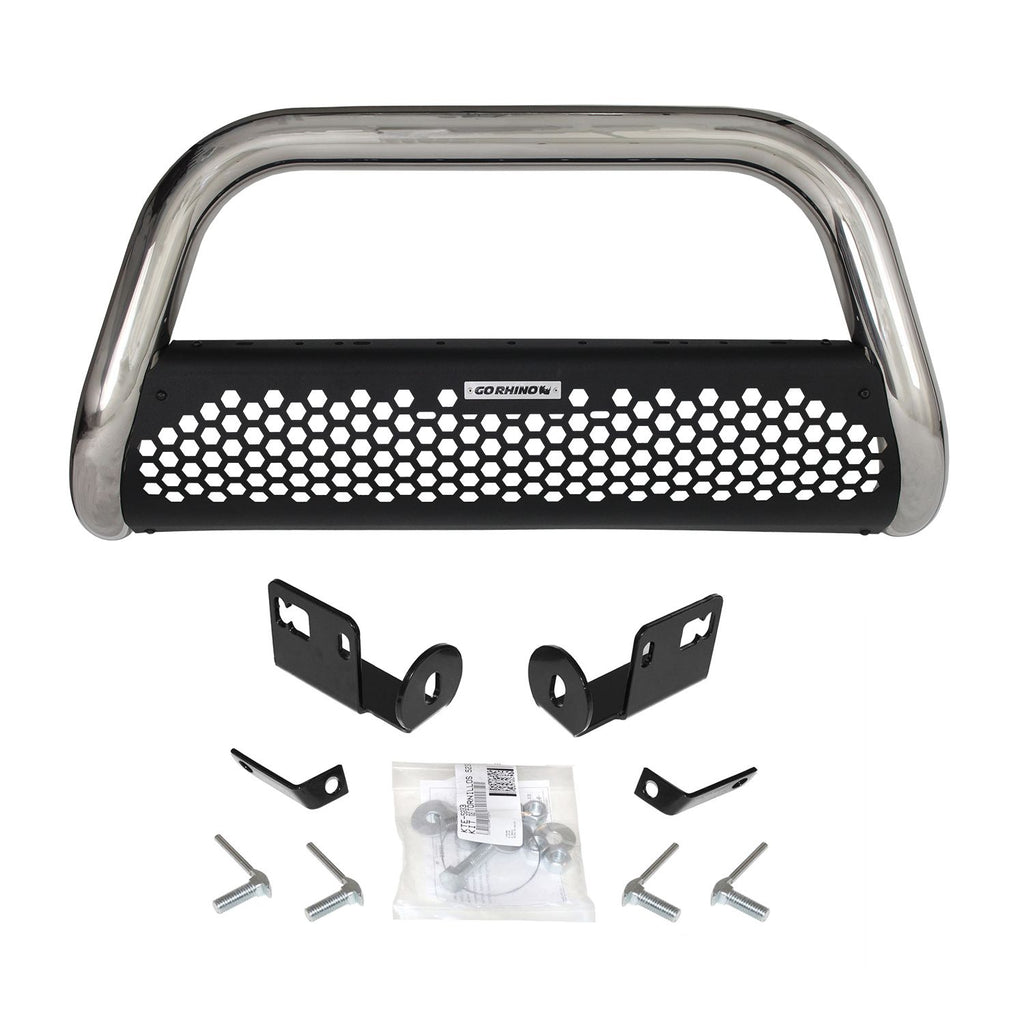 Go Rhino - 55288PS - RHINO! Charger RC2 Bull Bar & Mounting Brackets