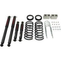 BELLTECH 621ND LOWERING KITS  Front And Rear Complete Kit W/ Nitro Drop 2 Shocks 1994-2004 Chevrolet S10/S15 Pickup 6 cyl. (Ext Cab) 2 in. or 3 in. F/3 in. R drop W/ Nitro Drop II Shocks