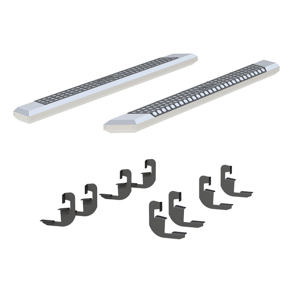 AdvantEDGE 5-1/2" x 75" Chrome Aluminum Side Bars Select Silverado Sierra Crew