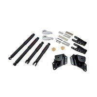 BELLTECH 654ND LOWERING KITS  Front And Rear Complete Kit W/ Nitro Drop 2 Shocks 2005-2006 Chevrolet Silverado/Sierra (Std Cab w/ Factory Front Torsion bar) 1 in. or 2 in. F/4 in. R drop W/ Nitro Drop II Shocks