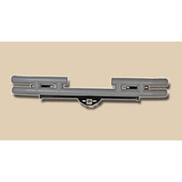 Rugged Ridge OMI-11572.04 | Tube Rear Bumper w/ Hitch, 3 Inch, Titanium; 87-06 Jeep Wrangler YJ/TJ
