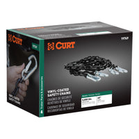 65" Safety Chains with 2 Snap Hooks Each (5000 lbs Vinyl-Coated 2-Pack)