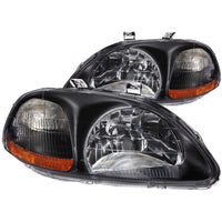 ANZO USA-121067 | Crystal Headlight Set; Clear Lens; Black Housing;Pair