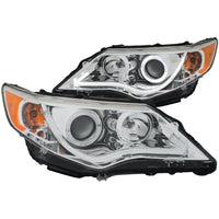 ANZO USA-121513 | Projector Headlight Set w/Halo; Clear Lens; Chrome Housing;Pair