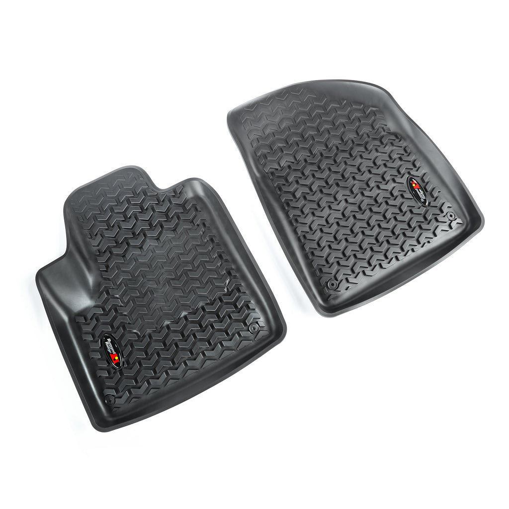 Rugged Ridge 12920.33 | Floor Liner, Front; Black, 2014-2020 Jeep Cherokee KL
