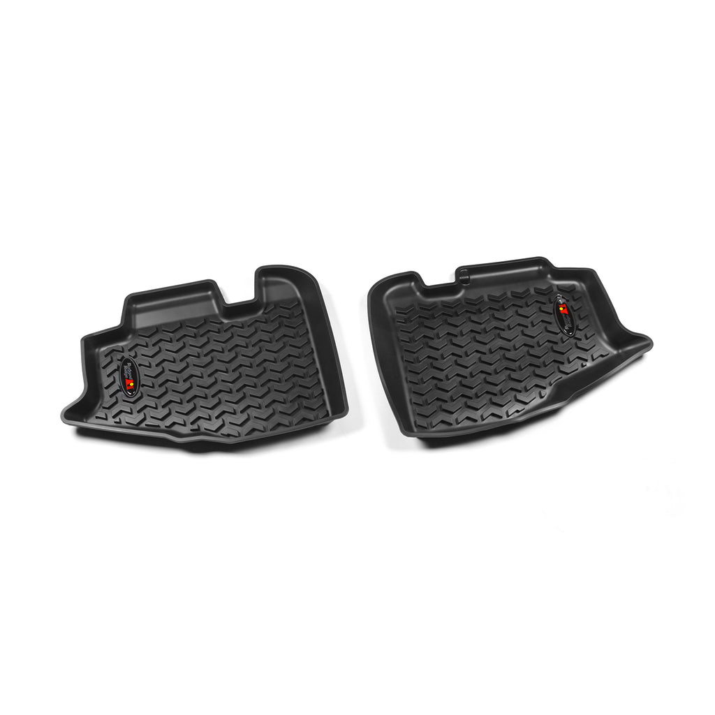 Rugged Ridge 12950.10 | Floor Liners, Rear, Black; 97-06 Jeep Wrangler/Unlimited TJ/LJ