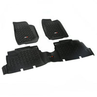Rugged Ridge 12987.04 | Floor Liners, Kit, Black, 4-Door; 07-16 Jeep Wrangler JK