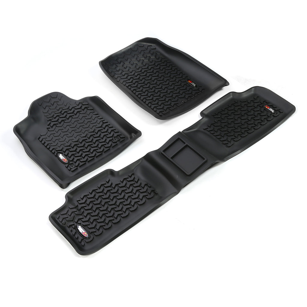 Rugged Ridge 12987.26 | Floor Liners, Kit, Black; 11-16 Dodge Durango/Jeep Grand Cherokee WK