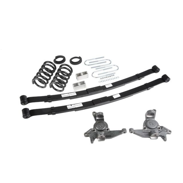 BELLTECH 628 LOWERING KITS  Front And Rear Complete Kit W/O Shocks 1998-2003 Chevrolet Blazer/Jimmy 6 cyl. (except Extreme) 4 in. or 5 in. F/5 in. R drop W/O Shocks