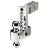 ALBM adj. alum. ball mount, built-in locks, 6'' drop fits 2.5'' receiver, stnls.