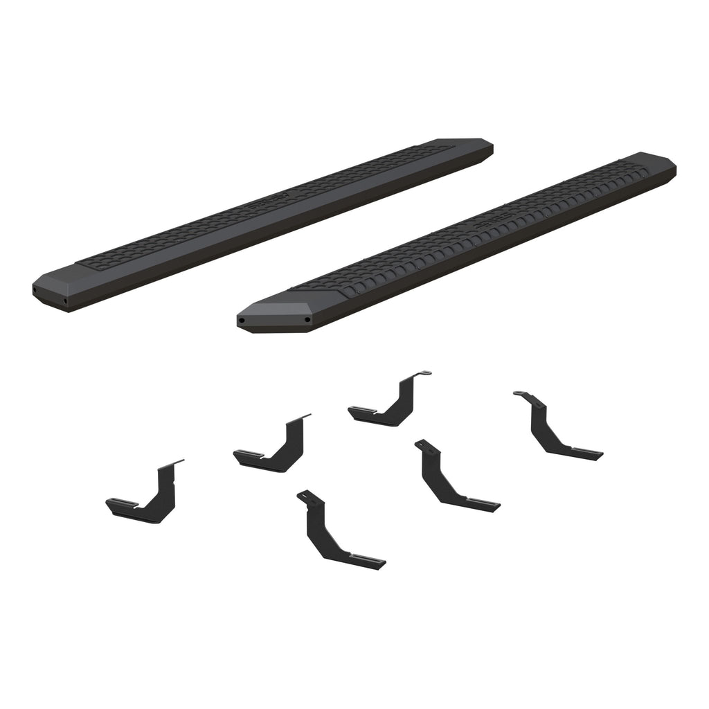 AdvantEDGE 5-1/2" x 85" Black Aluminum Side Bars Select Toyota Tundra