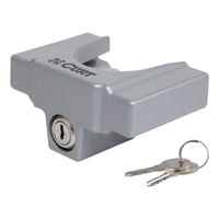 Trailer Coupler Lock Fits Most 2" 1-7/8" Couplers (Grey Aluminum)