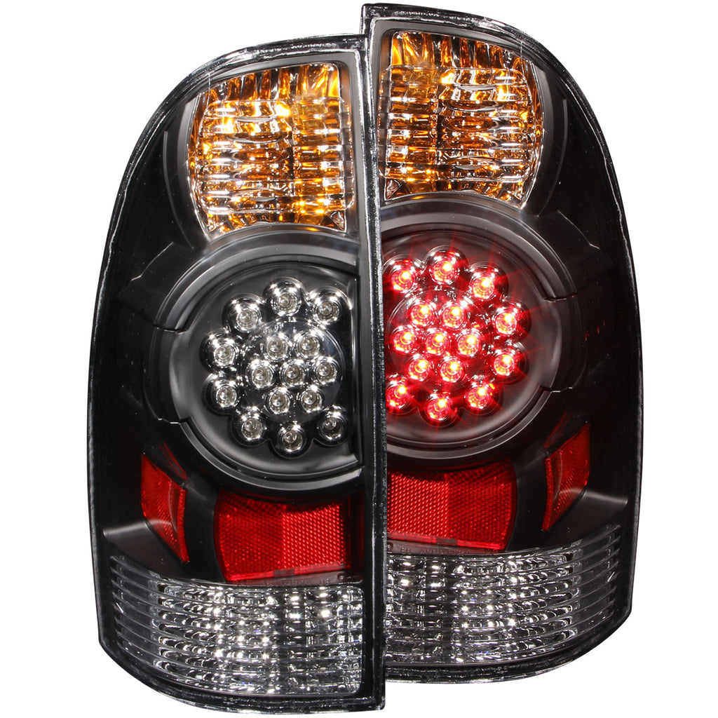 ANZO USA-311042 | Tail Light Assembly; LED; Clear Lens; Black Housing;Pair