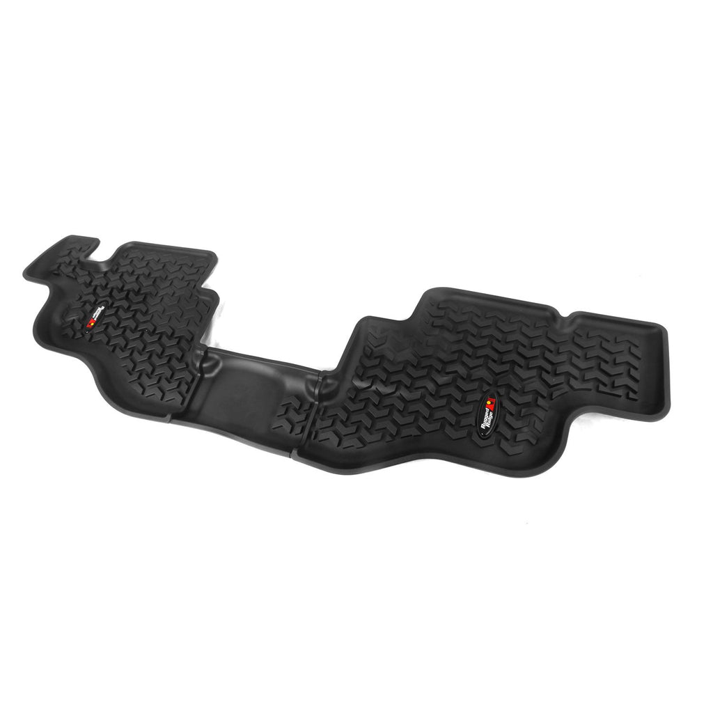 Rugged Ridge 12950.22 | Floor Liners, Rear, Black; 76-95 Jeep CJ7/Wrangler YJ