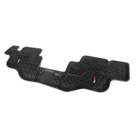 Rugged Ridge 12950.22 | Floor Liners, Rear, Black; 76-95 Jeep CJ7/Wrangler YJ
