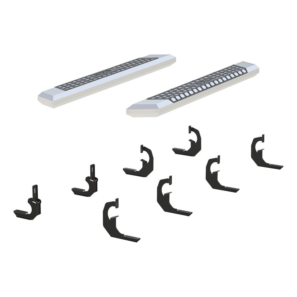 AdvantEDGE 5-1/2" x 53" Chrome Aluminum Side Bars Select Silverado Sierra