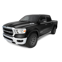 Bushwacker 50915-85 Pocket/Rivet Style Color Matched Brilliant Black Crystal Pearlcoat 4-Piece Fender Flare Set for 2016-2018 Dodge Ram 1500 (Excludes R/T/Rebel); 2019-2022 Ram 1500 Classic (Excludes Rebel Models)