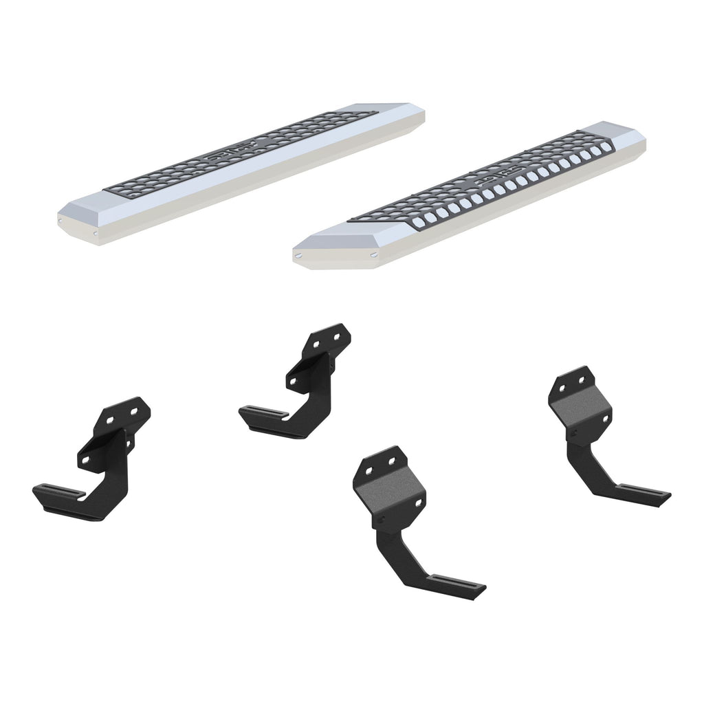 AdvantEDGE 5-1/2" x 53" Chrome Aluminum Side Bars Select Ford F150 F250 F350