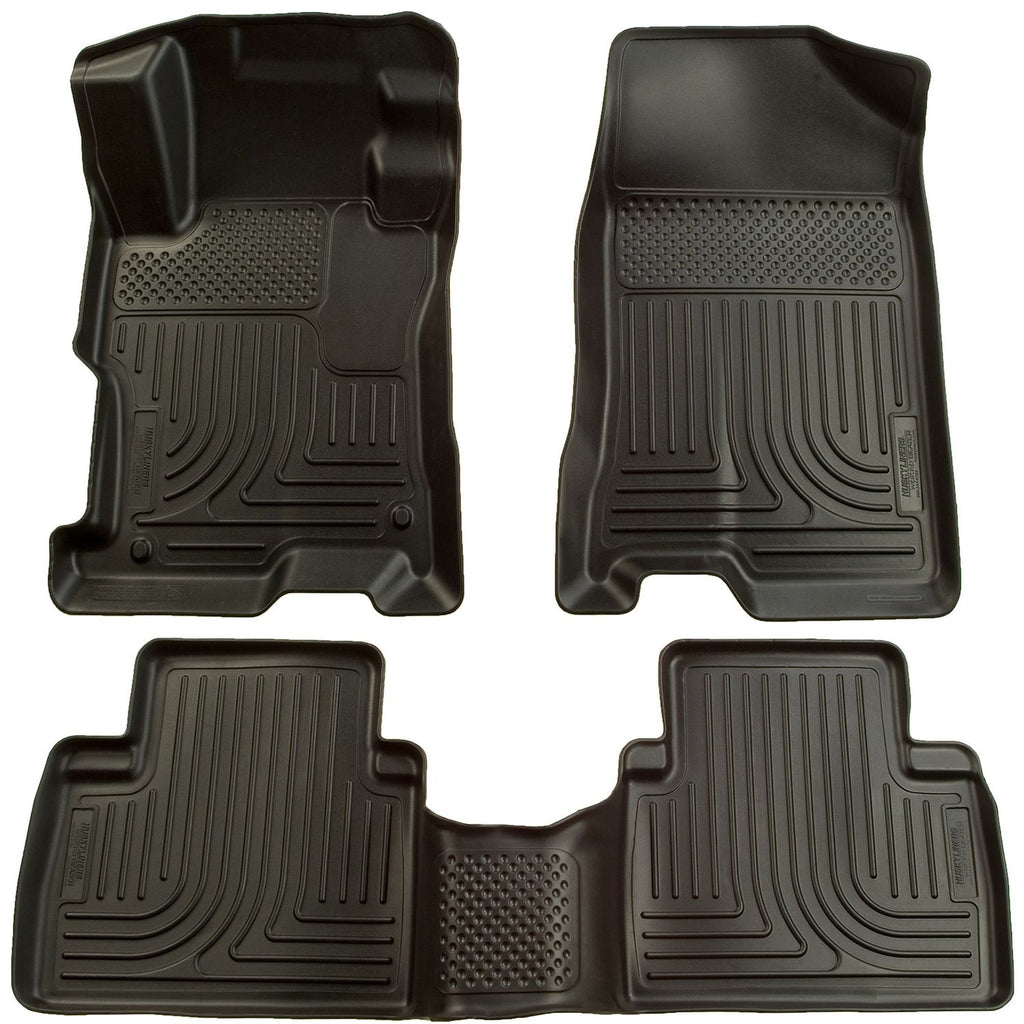 Husky Liners 98601 | Husky Liners Front & 2nd Seat Floor Liners, Fits 07-12 ALTIMA ALL EXCEPT HYBRID VERSION WEATHERBEATER FRONT & 2ND SEAT FLOOR LINERS BLACK