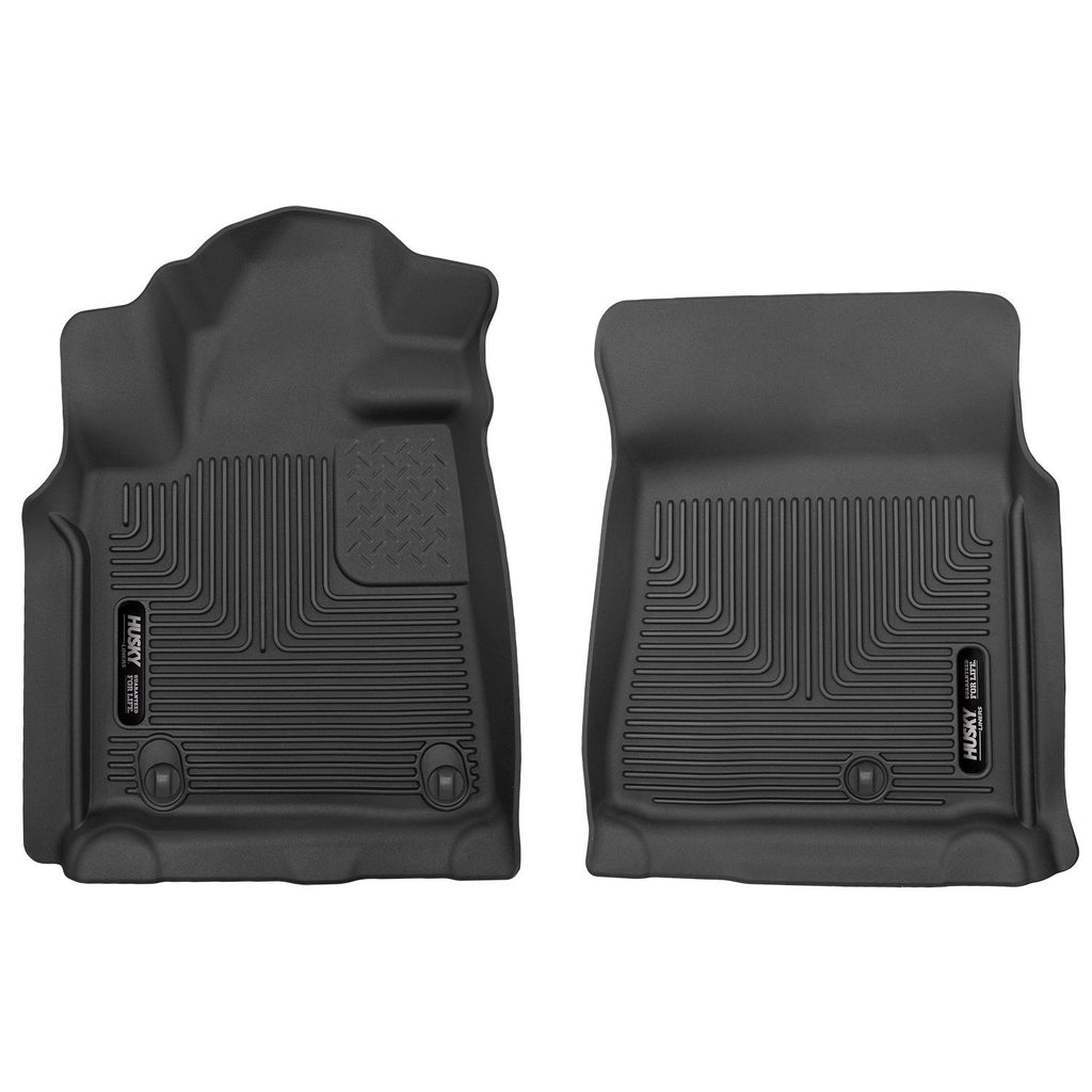 Husky Liners 53731 | Husky Liners Front Floor Liners, Fits 07-11 TUNDRA STD/EXT/CREW CAB FRONT FLOOR LINERS X-ACT CONTOUR SERIES BLACK