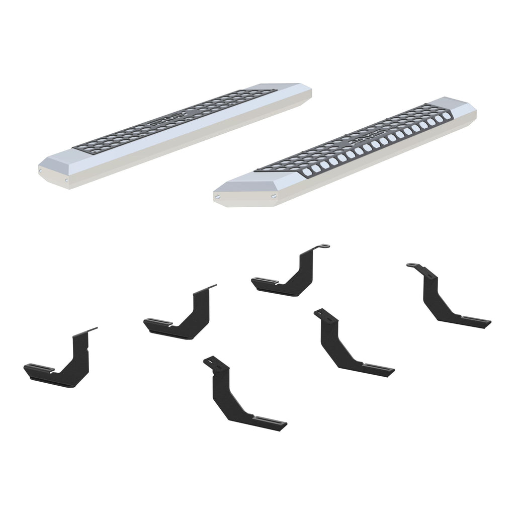 AdvantEDGE 5-1/2" x 53" Chrome Aluminum Side Bars Select Toyota Tundra