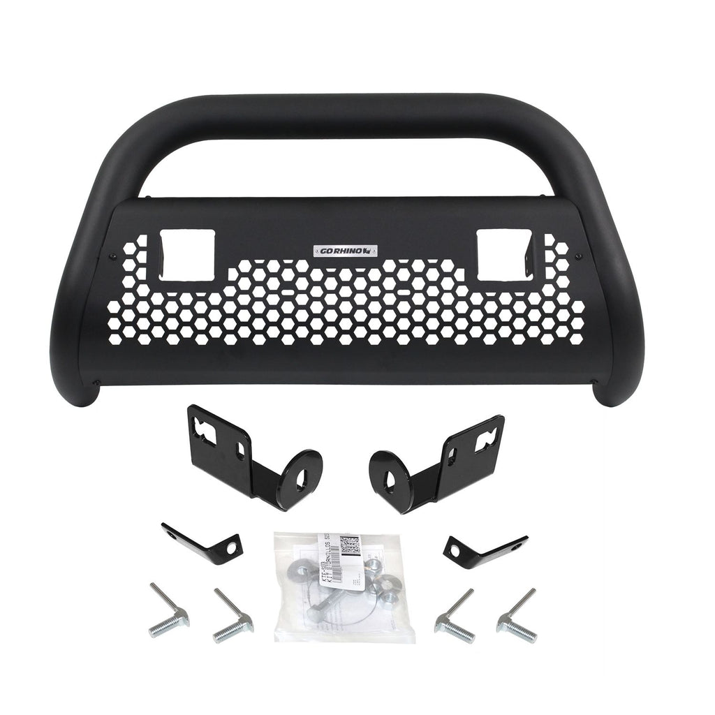 Go Rhino - 55522LT - RC2 LR Bull Bar with 2 Go Rhino Branded 3in Cube Lights & Brackets