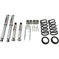 BELLTECH 621SP LOWERING KITS  Front And Rear Complete Kit W/ Street Performance Shocks 1994-2004 Chevrolet S10/S15 Pickup 6 cyl. (Ext Cab) 2 in. or 3 in. F/3 in. R drop W/ Street Performance Shocks
