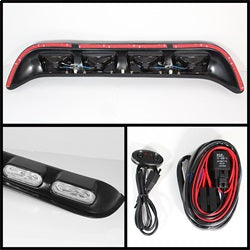 ( Spyder ) - 4 Inch 4 Roof Oval Fog Lights W/Wire And Switch - Clear