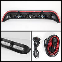 ( Spyder ) - 4 Inch 4 Roof Oval Fog Lights W/Wire And Switch - Clear
