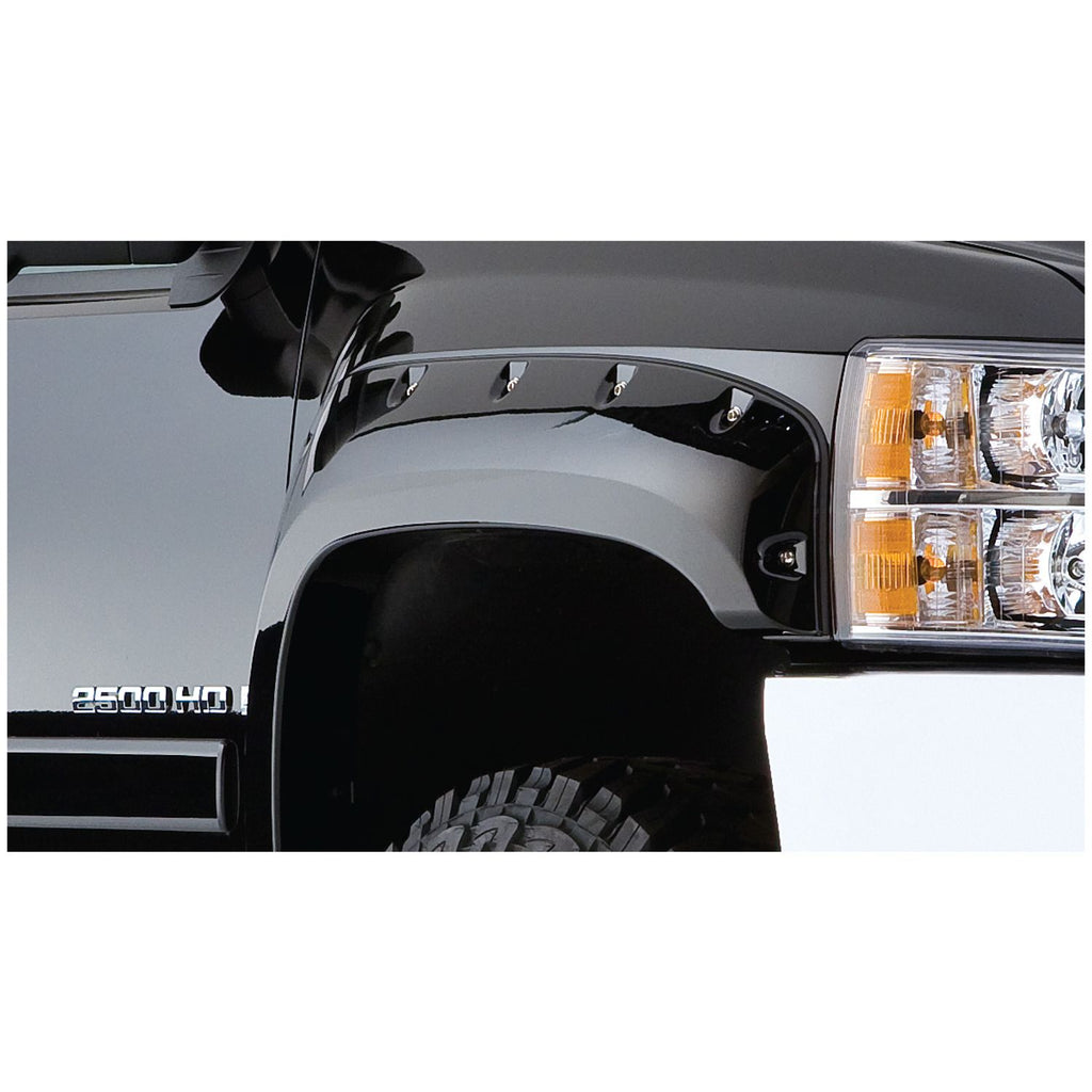 Bushwacker 31919-02 Black Cutout Style Smooth Finish 4-Piece Fender Flare Set for 1995-2004 Toyota Tacoma