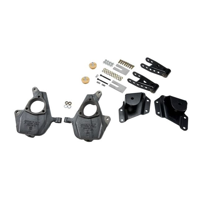 BELLTECH 655 LOWERING KITS  Front And Rear Complete Kit W/O Shocks 2005-2006 Chevrolet Silverado/Sierra (Std Cab w/ Factory Front Torsion bar) 2 in. F/4 in. R drop W/O Shocks