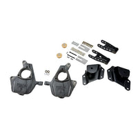 BELLTECH 655 LOWERING KITS  Front And Rear Complete Kit W/O Shocks 2005-2006 Chevrolet Silverado/Sierra (Std Cab w/ Factory Front Torsion bar) 2 in. F/4 in. R drop W/O Shocks