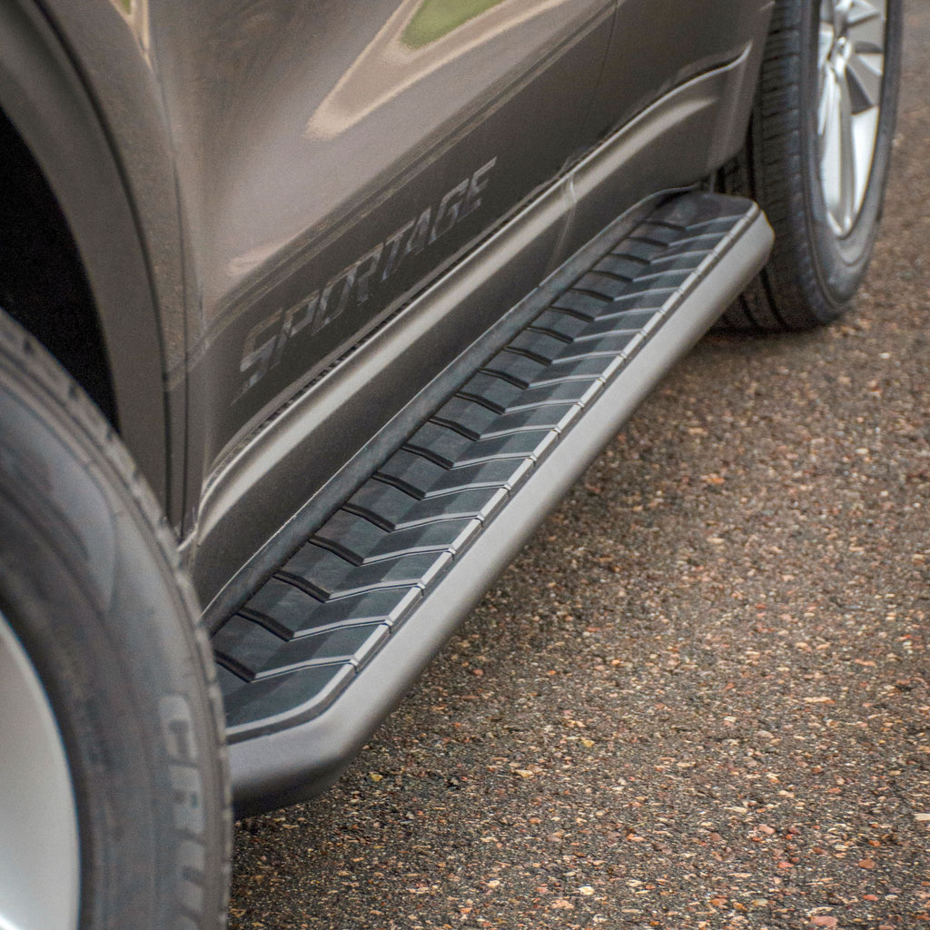 AeroTread 5" x 73" Black Stainless Running Boards Select Chevrolet Blazer
