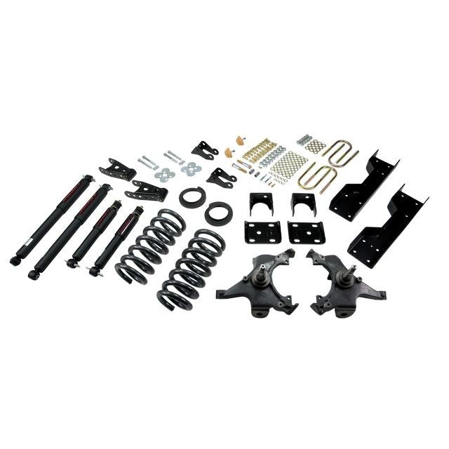 BELLTECH 697ND LOWERING KITS  Front And Rear Complete Kit W/ Nitro Drop 2 Shocks 1988-1991 Chevrolet Silverado/Sierra C1500 (Std Cab ext 454 SS) 4 in. or 5 in. F/6 in. or 7 in. R drop W/ Nitro Drop II Shocks
