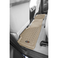 Floor Liners Rear Tan; 12-16 Toyota Tundra